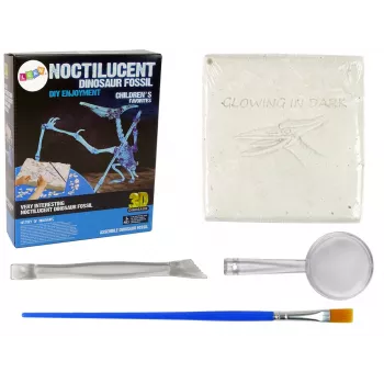 LEAN TOYS Archeologijos kasinėjimo rinkinys Dinozauro skeletas Pteranodonas 3D holograma