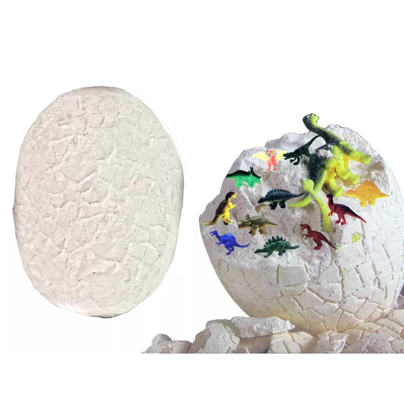 LEAN TOYS Archeologijos kasinėjimų rinkinys Didysis kiaušinis 12 dinozaurų figūrėlių