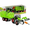 LEAN TOYS Surinkimo traktorius su atviru priekabu 43 cm
