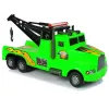 LEAN TOYS Auto Tow Truck Roadside Assistance 1:10 Green Rope