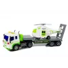 LEAN TOYS Automobilinis transporteris su sraigtasparniu, baterijomis, 1:16