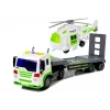 LEAN TOYS Automobilinis transporteris su sraigtasparniu, baterijomis, 1:16