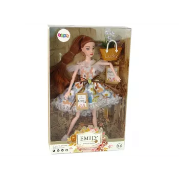 LEAN TOYS Baby Doll Emily Autumn Red Hair Flowers