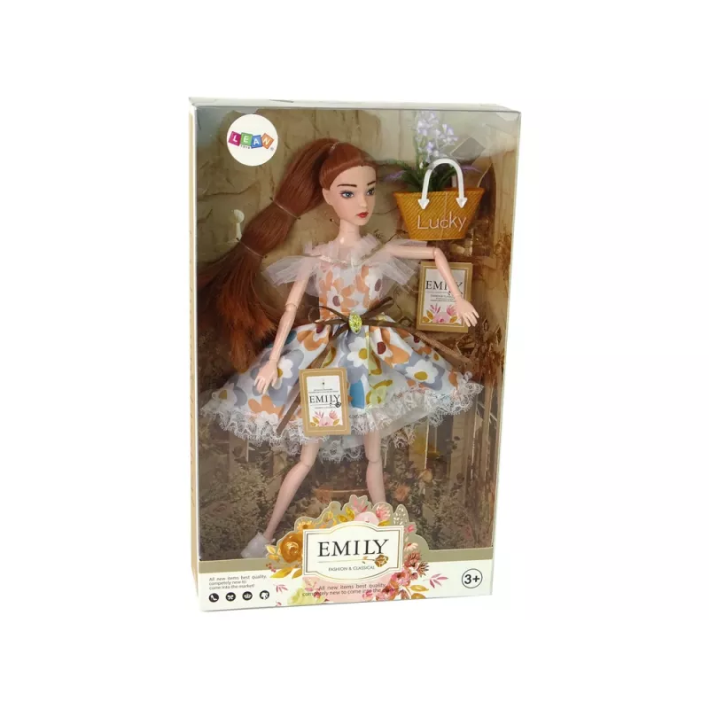 LEAN TOYS Baby Doll Emily Autumn Red Hair Flowers