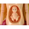 LEAN TOYS Baby Doll Pregnant Pink Dress Flowers