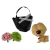 LEAN TOYS Baby Emily lėlė su šuniuko rankine ir gėlėmis