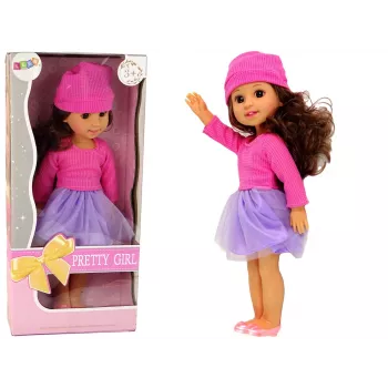 LEAN TOYS Baby Girl Doll Brown Hair