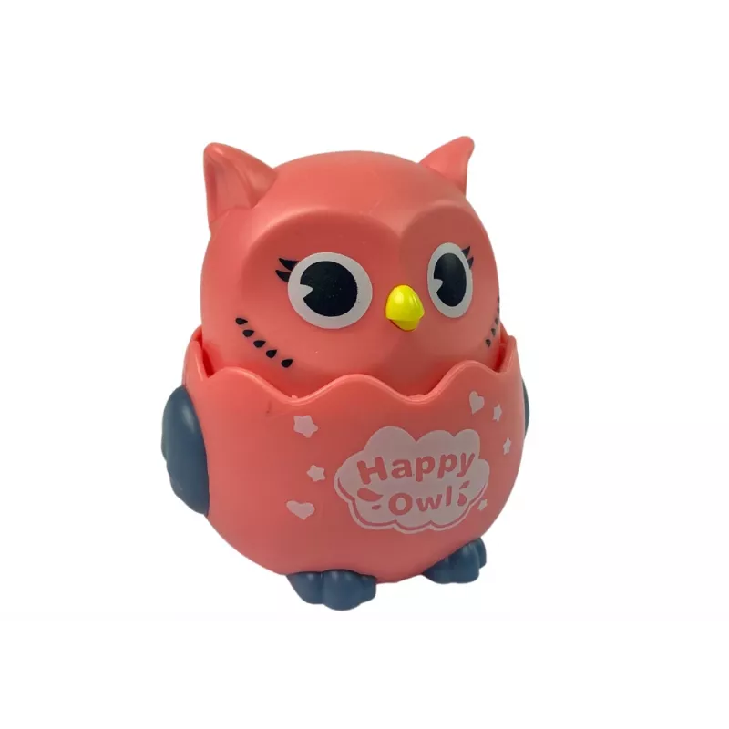 LEAN TOYS Baby Sensory Owl Pink