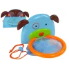 LEAN TOYS vonios žaislas Mini krepšinis šuo guminė žuvis