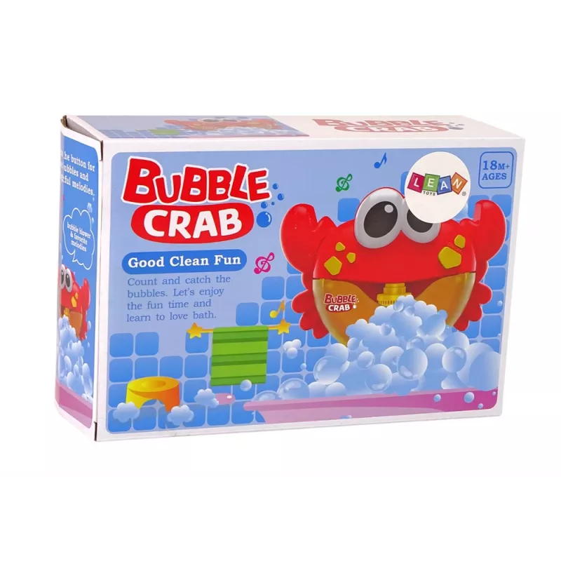 LEAN TOYS vonios žaislas muilo burbulų generatorius Raudonasis krabas