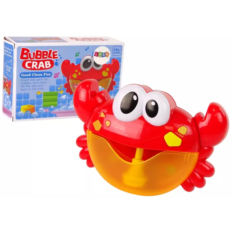 LEAN TOYS vonios žaislas muilo burbulų generatorius Raudonasis krabas