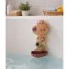 LEAN TOYS vonios žaislų rinkinys: laivas, jūros gyvūnai, krioklys, siurbtukai