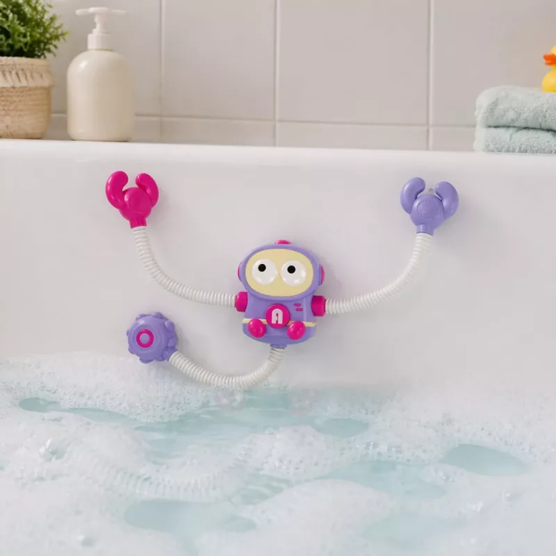 LEAN TOYS Maudymosi vandens žaislas Astronauto dušas su vandens cirkuliacija ir siurbtukais