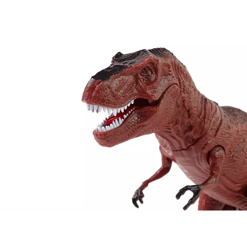 LEAN TOYS Baterijomis maitinamas dinozauras T-Rex su nuotolinio valdymo pulteliu ir garsu