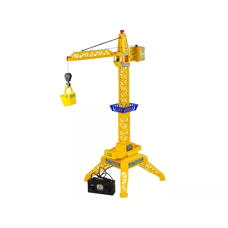 LEAN TOYS nuotoliniu valdymu varomas kranas su judančia ranka