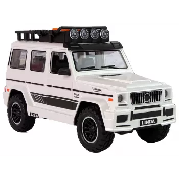 LEAN TOYS Battery-Powered Off-Road Car White