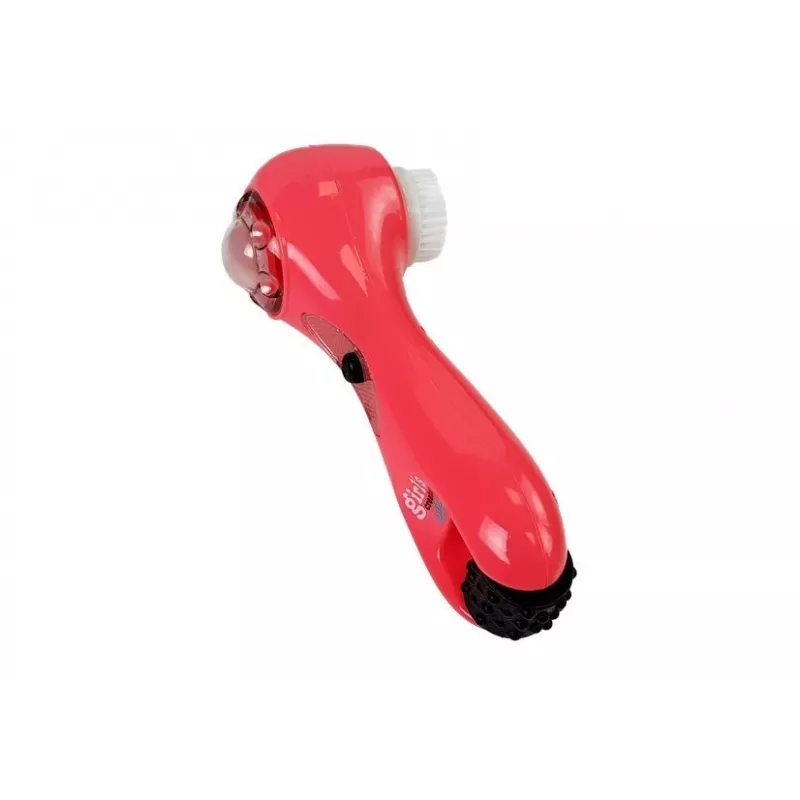 LEAN TOYS Grožio rinkinys su krepšiu, masažuokliu ir lūpų dažais