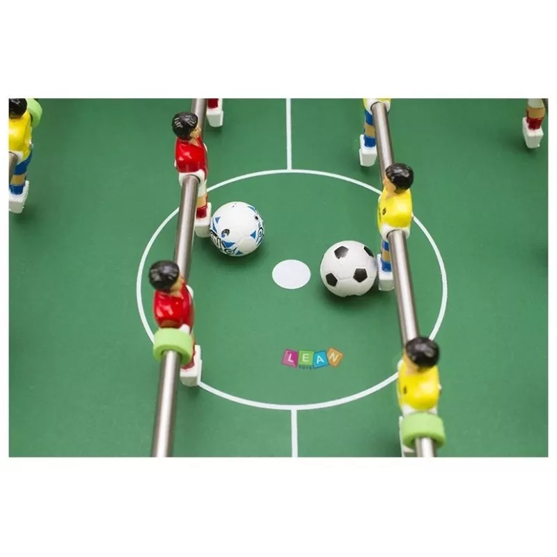 LEAN TOYS didelis futbolo stalas 70 cm futbolo sportas - stalo žaidimas su 22 žaidėjais