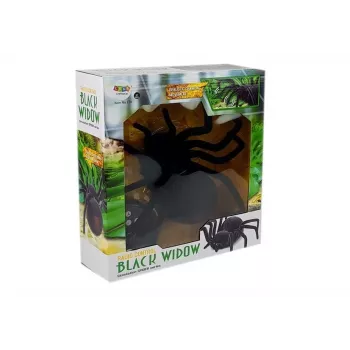 LEAN TOYS Big Hairy Spider Black Widow nuotolinio valdymo