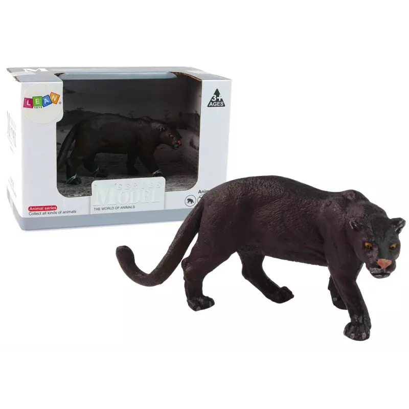 LEAN TOYS Black Partner Animal Figurine Set