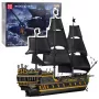 LEAN TOYS Black Pearl Pirate Ship Construction Bricks Set (5266 Pieces)