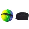LEAN TOYS Bouncy Ball on Elastic Band, Sensory, with Dimples, Colorful, 6 cm