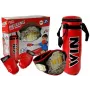 LEAN TOYS Bokso rinkinys, krepšys, pirštinės, diržas