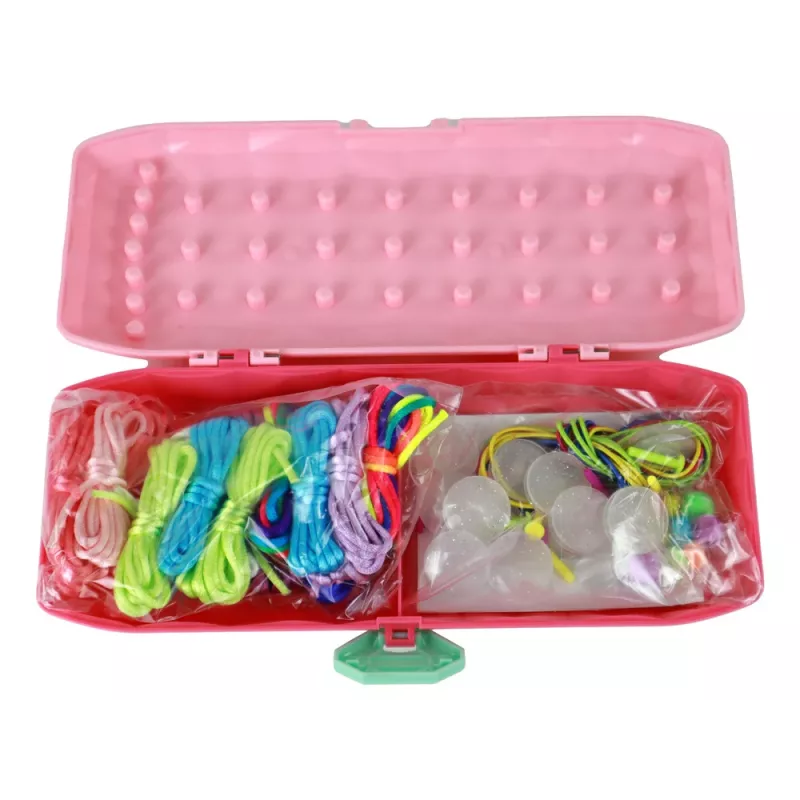 LEAN TOYS Bracelet Making Kit Pink Box