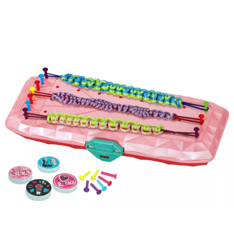 LEAN TOYS Bracelet Making Kit Pink Box