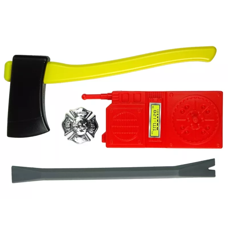 LEAN TOYS Brigade Set Fire Extinguisher Water Mask Helmet Red