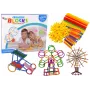 LEAN TOYS Statybiniai blokeliai Konstrukciniai pagaliukai ir šiaudeliai