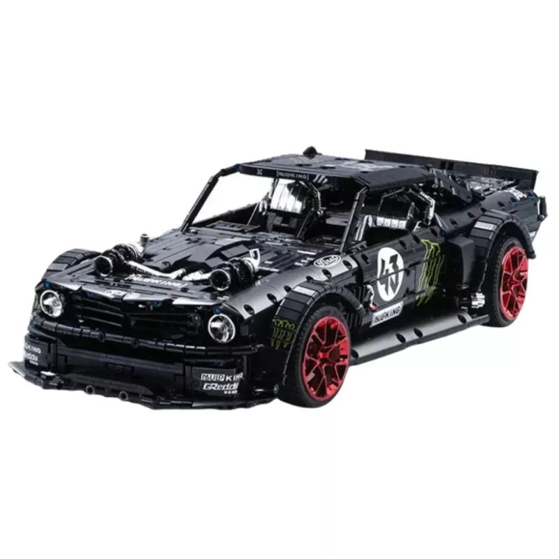 LEAN TOYS Konstrukciniai blokeliai Sportinis automobilis Mustang Hoonicorn V2 rinkinys - 3201 vnt., mastelis 1:8, ABS plastikas