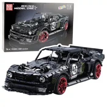 LEAN TOYS Konstrukciniai blokeliai Sportinis automobilis Mustang Hoonicorn V2 rinkinys - 3201 vnt., mastelis 1:8, ABS plastikas