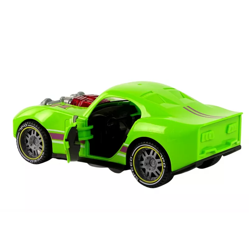 LEAN TOYS Automobilis 1:14 Žalias Sportinis Garsas Šviesos Transporto Priemonė