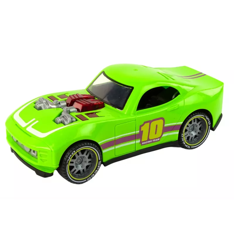 LEAN TOYS Automobilis 1:14 Žalias Sportinis Garsas Šviesos Transporto Priemonė