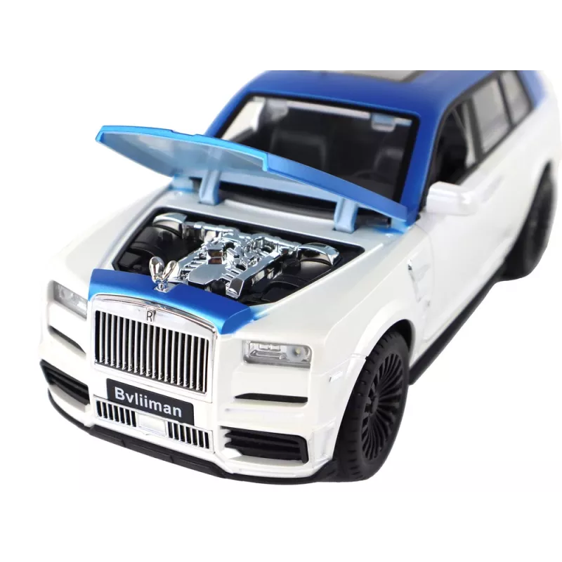 LEAN TOYS Automobilis R/C 1:20 Baltas ir Mėlynas Nuotoliniu Valdymu