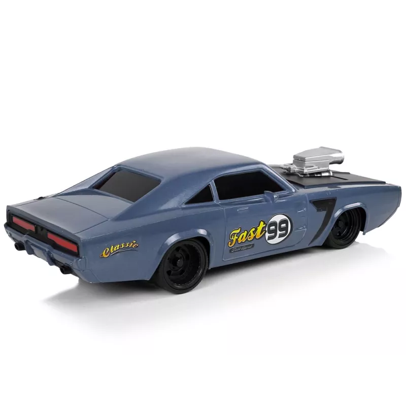 LEAN TOYS Automobilis R/C Sportinis su lipdukais 1:20 Pilkas Pilotas
