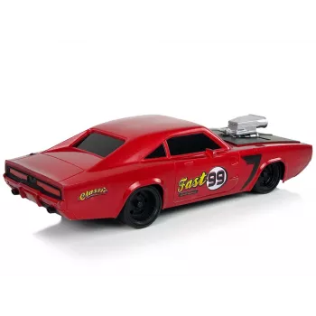 LEAN TOYS Automobilis R/C Sportinis Lipdukas 1:20 Raudonas Pilotas