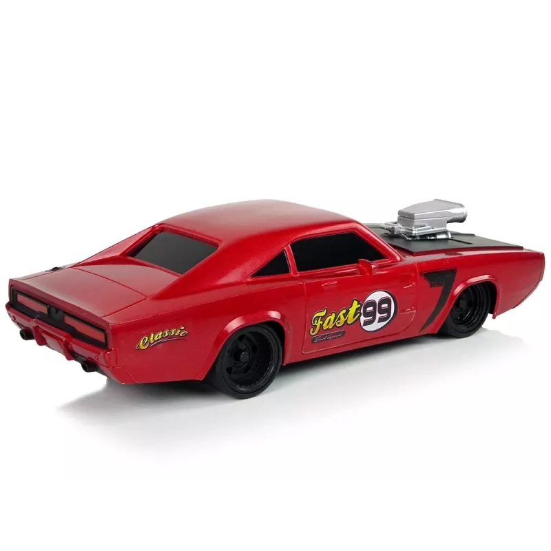 LEAN TOYS Automobilis R/C Sportinis Lipdukas 1:20 Raudonas Pilotas