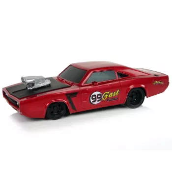 LEAN TOYS Automobilis R/C Sportinis Lipdukas 1:20 Raudonas Pilotas