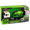LEAN TOYS Automobilių transporteris pagalbos kelyje vilkikas 1:16 žalias su garsu ir šviesomis
