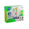LEAN TOYS Karuselinis muzikos dėžutės žaislas su barškučiais kūdikiams