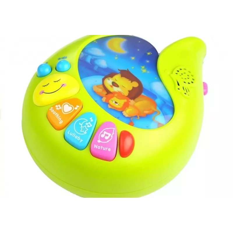 LEAN TOYS Karuselinis muzikos dėžutės žaislas su barškučiais kūdikiams
