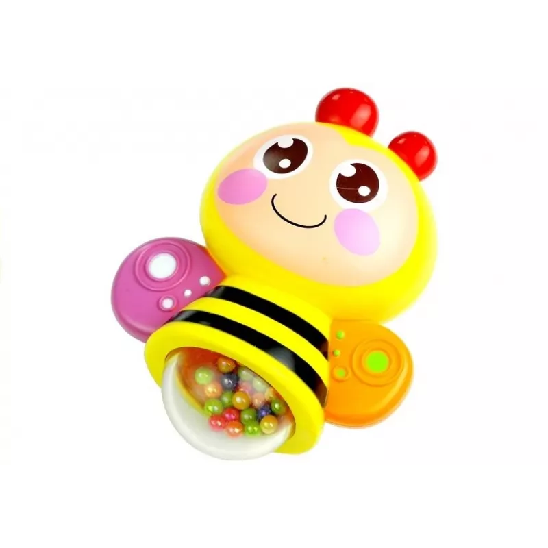 LEAN TOYS Karuselinis muzikos dėžutės žaislas su barškučiais kūdikiams