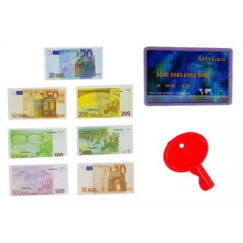 LEAN TOYS kasos aparatas su vežimėliu, krepšeliais ir aksesuarais | 35 dalių vaidmenų žaidimo rinkinys su veikiančiu skaičiuotuvu, šviečiančiu skaitytuvu, mikrofonu, apsipirkimo vežimėliu ir krepšeliu | Nuo 3 metų