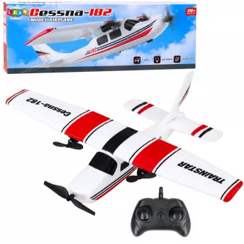 LEAN TOYS Cessna 182 2.4 GHz nuotoliniu valdymu putplasčio lėktuvas