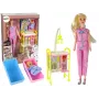 LEAN TOYS Vaikų lėlių daktaro ilgų plaukų aksesuarai