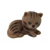 LEAN TOYS Children's Doll Emily Spring Long Hair Blue Dress Kitten