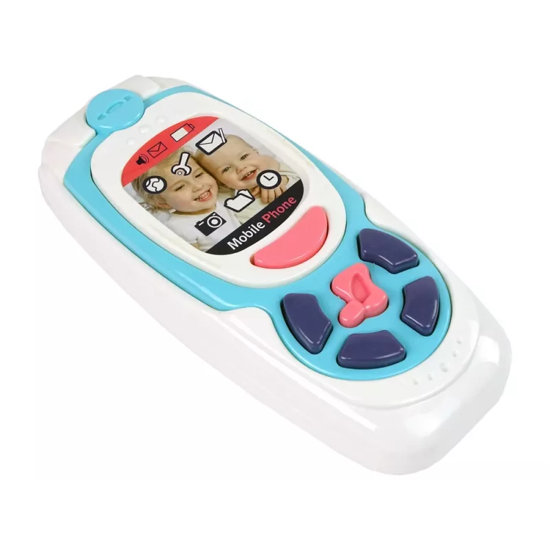 LEAN TOYS Vaikų edukacinis mobilusis telefonas Melody Blue
