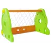 LEAN TOYS Vaikų žalias ir oranžinis futbolo vartai